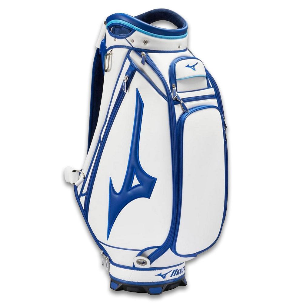 Mizuno Tour Staff Bag in white and blue